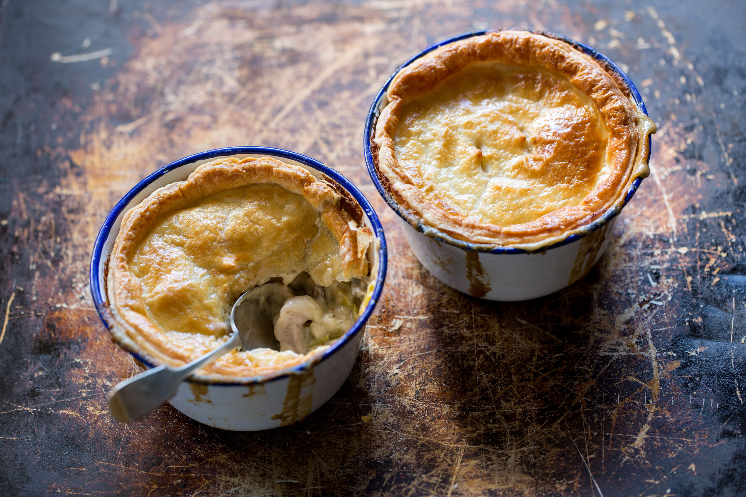 Pot Pies for Westgold advertising photography
