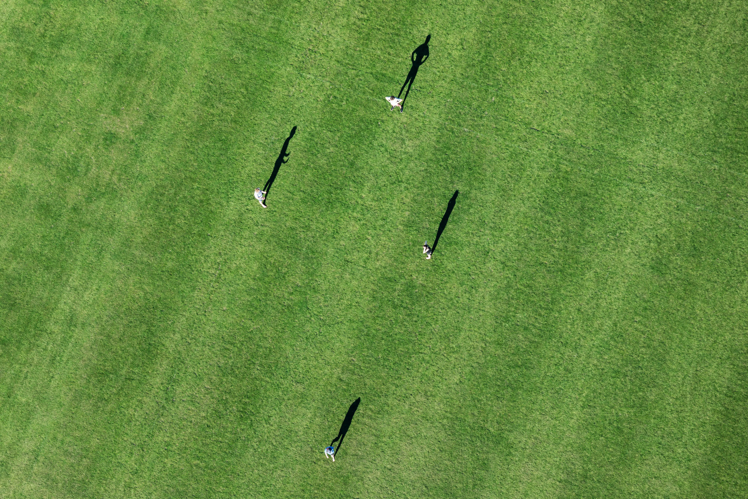 Soccer practice from above