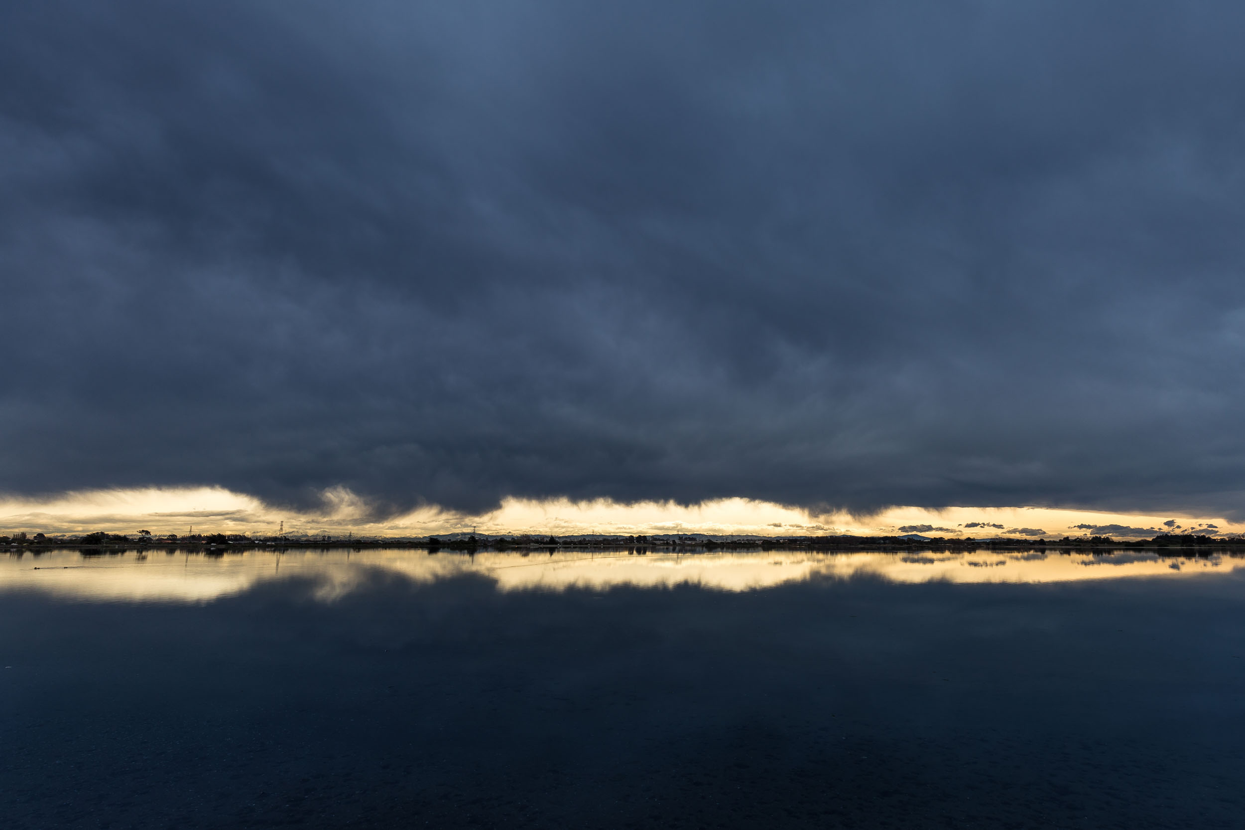 Stormy Christchurch landscape