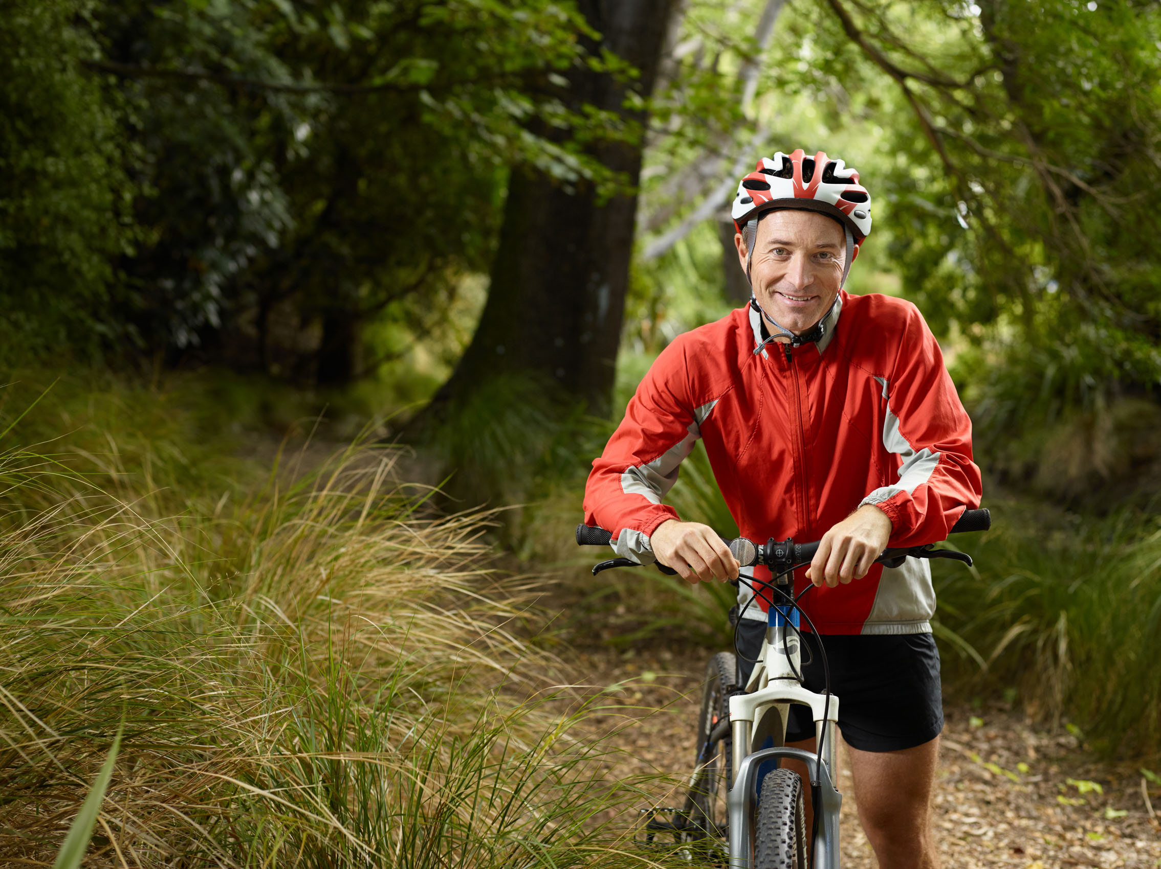 Advertising imagery in Christchurch of a Cyclist